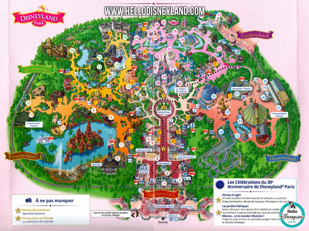 Carte de Disneyland Paris